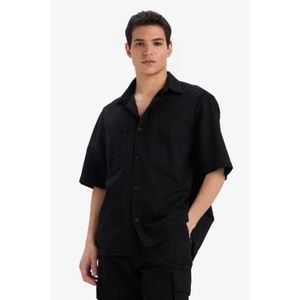 Defacto Chemise Homme en coton - Noir - D7377AX.