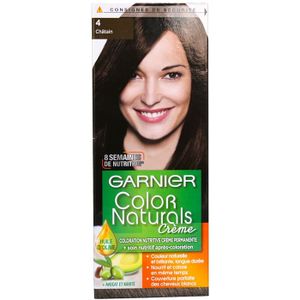 Garnier Color Naturals - Crème colorante permanente - CHATAIN 4