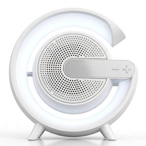 Bokaini Enceinte Bluetooth LED RVB Sans Fil - Radio FM & USB