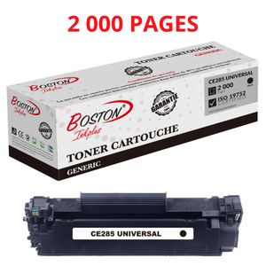 Boston Toner Compatible Noir Premium CE285A / CE278A / CB435A / CB436A – 85A 78A 35A 36A – Imprimante Laser HP