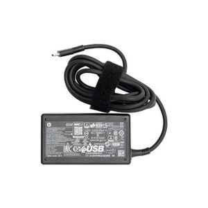 Hp Chargeur 65W type c pour PC PORTABLE -Noir
