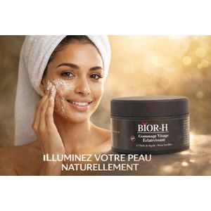 Bior H Gommage Éclaircissant Doux  à l’huile de Nigelle et à l’Aloe Vera – Peaux Sensibles