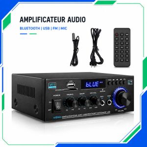 AK Amplificateur Audio Stéréo AK45 2×40W avec Bluetooth et USB – Hi-Fi