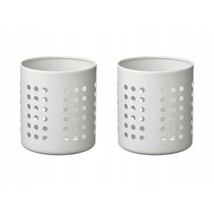 2 Égouttoirs à couverts en inox blanc