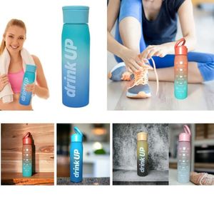 Hydratez vous avec Élégance Bouteille d'Eau en Plastique Haut de Gamme pour les Déplacements (colleur aléatoire)