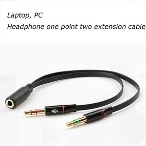 Audio Y séparateur Jack 1 femelle à 2 mâle adaptateur câble