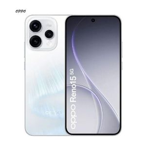 Oppo Smartphone Reno15 5G 512 GB de stockage Ram 12 50mpx 6500Mah-aurora white