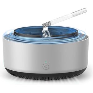 Cendrier Intelligent avec Purification d’Air Intégrée – Élimine la Fumée de Cigarette et les Mauvaises Odeurs, Design Moderne et Portable