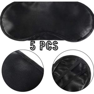 Masque Yeux Nuit 5 PCS Bandeau Doux Respirant pour Sommeil Profond et Relaxation