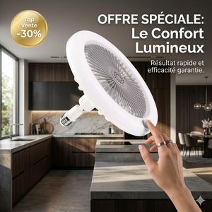 Ventilateur de Plafond LED Avec Lumières, Lumières de Ventilateur de Plafond de 40 W Avec Télécommande, 3 Couleurs Dimmable LED, 3 Vitesses, éclairage de Ventilateur Moderne pour Le Salon