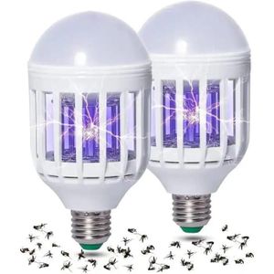 Lot de 2 Pièges Moustiques Silencieuses pour Intérieur