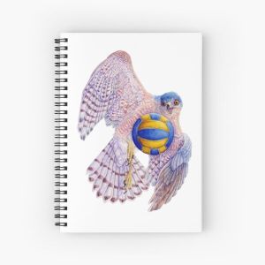 Volleyball Hawk #5 - Sharp-Shinned Hawk Spiral Notebook Bloc note