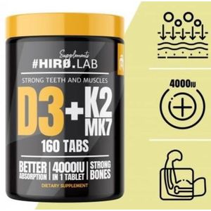 HIRO.LAB D3 + K2 MK7 - 160 TABS