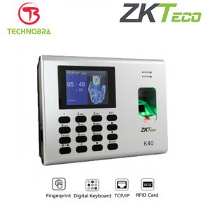 ZK Teco Pointeuse biométrique Et contrôle d'accès K40 à empreinte digitale et lecteur de carte RFID (Lecteur biométrique)