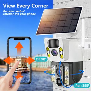 Caméra de vidéosurveillance solaire double caméra 2 objectif  SIM 4G 10mp