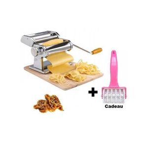 Machine à Pâte 3en1, Machine de Nouilles Réglable en Acier Inoxydable + Cadeau