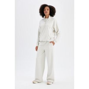 Defacto Pantalon Femme en coton - Gris - C9383AX.