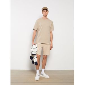 Lc Waikiki Short Bermuda Relax en Coton Homme - Beige à prix pas cher