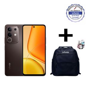 vivo Y29 - 6.7" - 8 Go RAM extensible + 256 Go ROM – Brown + Cadeau de cartable et stent annulaire