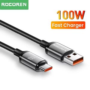 ROCOREN Câble USB Type-C 100W pour recharge rapide et transfert de données 2M