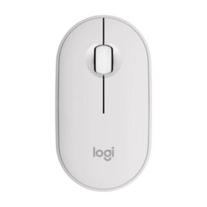 Logitech Pebble Mouse 2 M350s - TONAL WHITE - BT - N/A - EMEA-808 - DONGLELESS