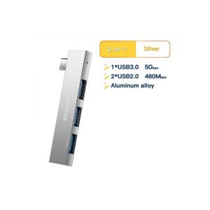 ESSAGER Adaptateur 3 en 1 USB Type-C vers USB 3.0, Haute Vitesse