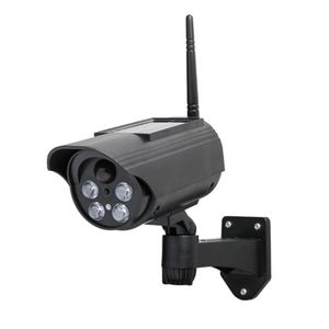 Fausse caméra de surveillance solaire avec moniteur de lumière LED et détection automatique