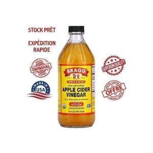 BRAGG FOOD PRODUCTS Organic Apple Cider Vinegar (Vinaigre de cidre de pomme) plus the 'Mother' - Raw - Unfiltered