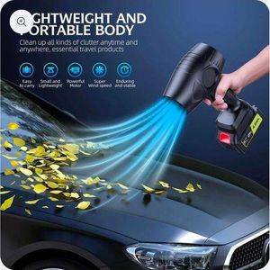 Souffleur Électrique Sans Fil Haute Puissance avec Batterie Lithium Rechargeable – Outil Portable pour Feuilles et Poussière