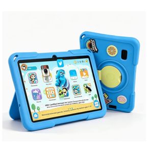 Tablette Android 7 pouces pour les enfants , 2 Go de RAM 32 Go de ROM avec étui en cuir antichoc, 1280X800, double caméra 2MP+5MP, fournitures scolaires Tablette pour enfants avec contrôle parental, Wi-Fi et sans fil