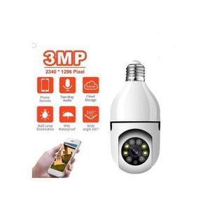 3MP Caméra de surveillance Wifi 1080P - ampoule E27 CCTV LED IR Light