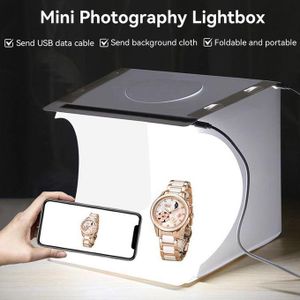 Studio photographie avec Double bande Led Mini, Studio Boite a lumiere Lightbox