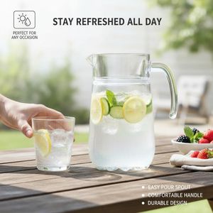 Carafe en Verre Premium pour Boissons et Infusions