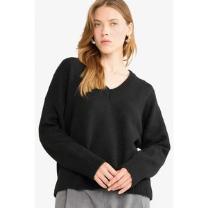 Defacto سترة محبوكة واسعة بياقة V