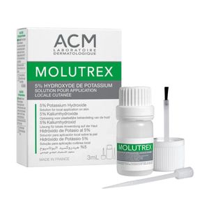 ACM محلول  Molutrex للجلد، علاج المليساء المعدية، قارورة 3 مل
