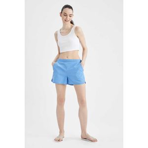 Defacto Coupe Régulière Side Splits Mini Short De Bain - W9815AZ - Bleu