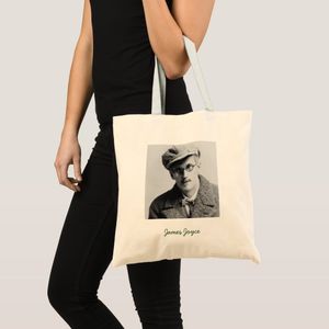 Vintage tote James Joyce Portrait Unique, haute qualité