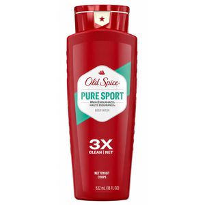 Old Spice أولد سبايس بيور سبورت جل استحمام 532 مل: تنظيف 3X Clean بتحمل عالٍ