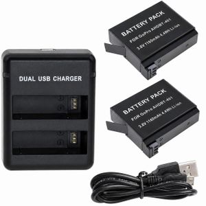 Chargeur de batterie à deux Ports USB avec câble - GoPro 4