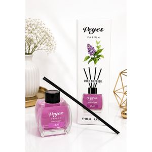 Veyes Diffuseur de Parfum à Bâtonnets Lilas 130 ml – Reed Diffuser – Parfum d'Ambiance Longue Durée