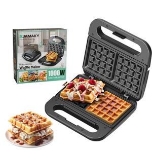 Jamaky Gaufrier à 2 Gaufres 1000W – Cuisson Rapide et Homogène