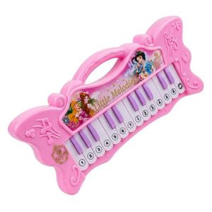 Piano Electronique Papillon Enchante - Jouet Musical Rose pour Enfants avec Personnages de Dessins Animes