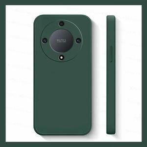Case Pochette Souple Liquid Silicone liquid pour Honor x9b- vert