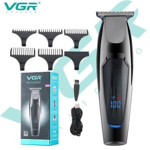 VGR Tondeuse à cheveux professionnelle avec écran LED, mini tondeuse rechargeable pour hommes V-070