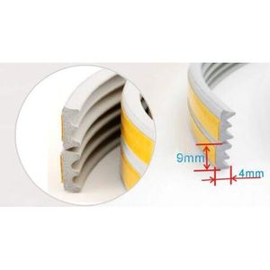 شريط لاصق مانع للتسرب من الفوم لأسفل ملف الباب ، أبيض