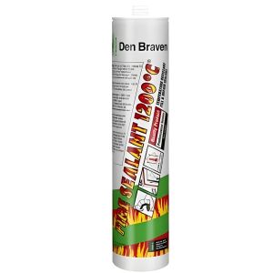 Mastic d'étanchéité - Haute Température 1200°C - Résistant au feu - Cartouche 310ml