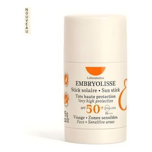 Embryolisse Stick Solaire Haute Protection SPF50+ - Visage et Zones Sensibles - Format Nomade 15g