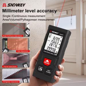 SNDWAY Télémètre laser professionnel, outil de mesure laser numérique, précision SW-MT4 40m