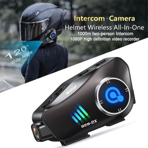 Camera Casque Moto HD 1080p, dashcam moto WiFi Bluetooth 5.0, Microphone HD, Voix Claire en Appels Réduction du bruit 