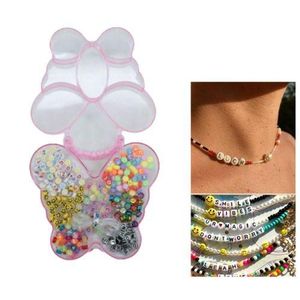 Perles Lettrées Anglaises – Boîte Idéale pour Vos Projets de Bijouterie DIY